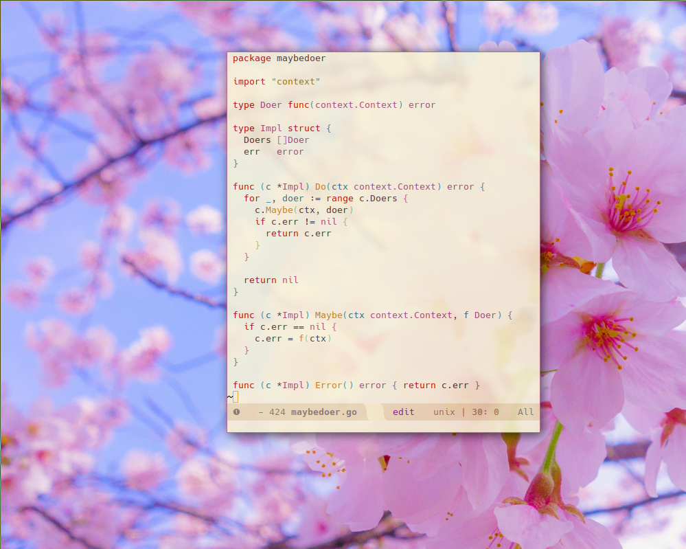 the source code of package maybedoer